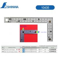 Ke vuông nam châm 150x75mm Shinwa 10435